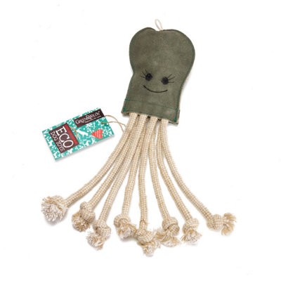 Green & Wilds Eco Dog Toy Olive The Octopus from B&Q