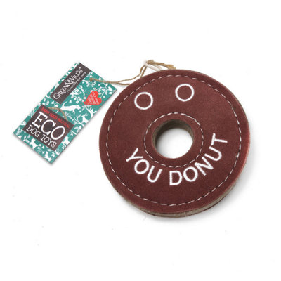 Green & Wilds Eco Dog Toy Derrick The Donut from B&Q
