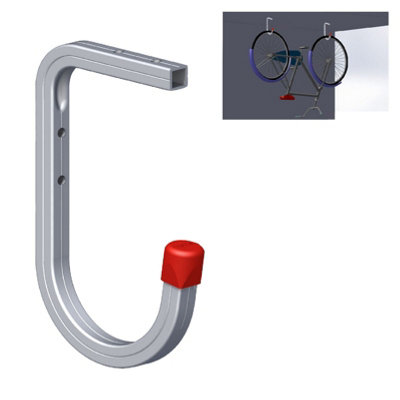 Wall & Ceiling Mounted 50Kg Bike Storage Hook Bracket Ladders Tools Garage Shed from B&Q