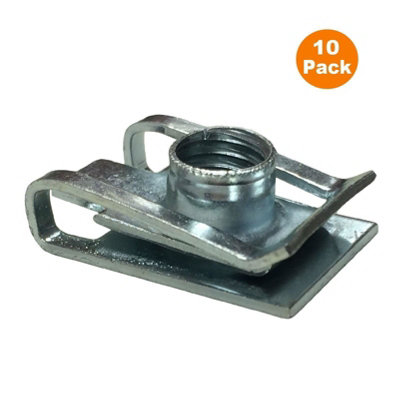  - 10 X M5 Engine Undertray Trim U Clips/sump Guard U Nuts Panel Speed Fasteners