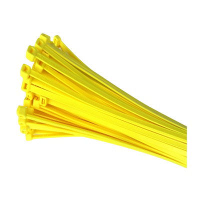 100 X Fluorescent Yellow Cable Ties 300 X 4.8mm / Extra Strong Zip Tie Wraps from B&Q