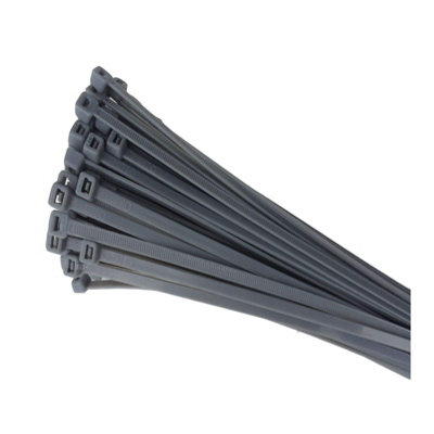 100 X Silver Nylon Cable Ties 200 X 4.8mm / Extra Strong Zip Tie Wraps from B&Q