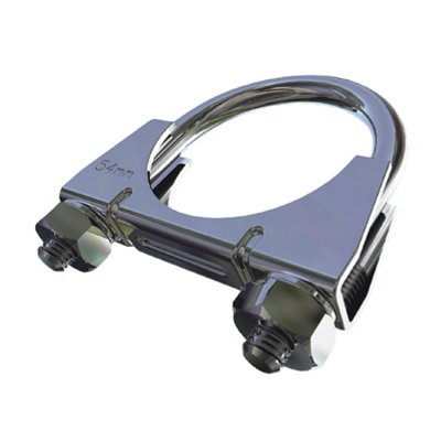  - 10 X Universal U Bolt Clamps/heavy Duty Exhaust Clamp/tv Sky Aerial Pipe (80mm)