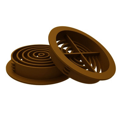 2 X Tan Vivarium Caravan 70mm Insect Air Vents Highest Air Flow from B&Q
