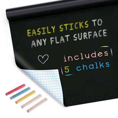 Walplus Blackboard Door Mural Sticker Art Decal For All Europe Size 45Cm X 200Cm from B&Q