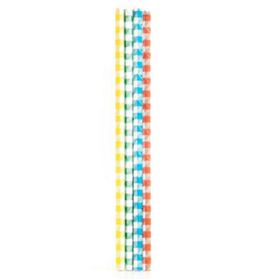 Kikkerland Gingham Plaid Drinking Paper Straws 144 Pack from B&Q