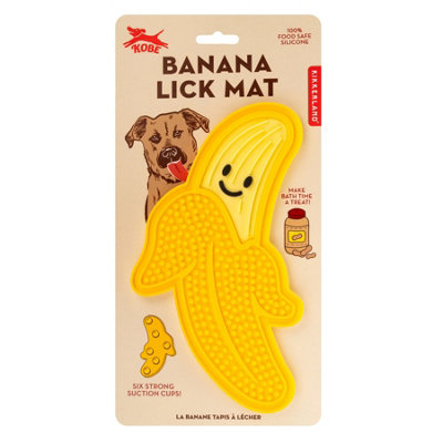 Kikkerland Kobe Banana Dog Lick Mat from B&Q
