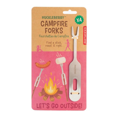 Kikkerland Huckleberry Campfire Stainless Steel Forks 4Pcs from B&Q