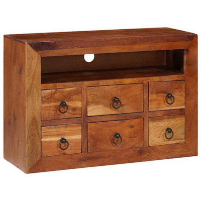 Berkfield Buffets & Sideboards With Drawer Brown Solid Acacia Wood