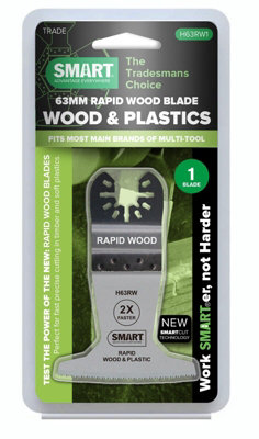 Smartool Smart H63Rw1 Trade 63 mm Rapid Wood Blade, Silver