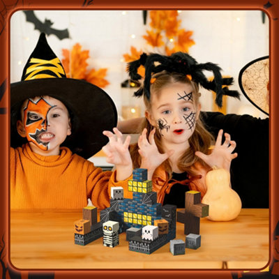 Living And Home 54 Pcs Halloween Theme Children Magnetic Building Blocks Toy Set from B&Q