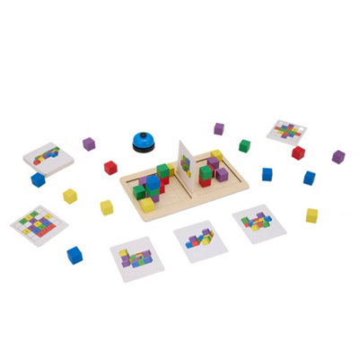 Living And Home Wooden Kids Interactive Battle Building Blocks Set Montessori Toys from B&Q