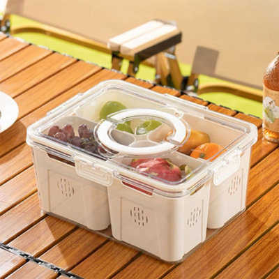 Living And Home Fridge Storage Container With Lid And Handle31Cm W X 24Cm D X 14.5Cm H from B&Q