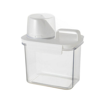 Living And Home White 1.1L Airtight Food Storage Container With Measuring Cup And Pour Spout from B&Q