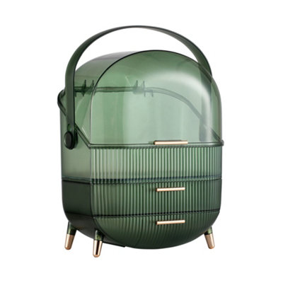 Darphe Green Dustproof Makeup Organizer With Drawers from B&Q