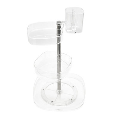 Darphe 5-Tier Adjustable Transparent Rotating Makeup Organizer from B&Q