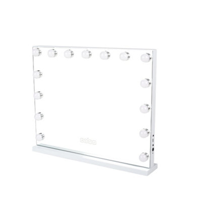 Darphe White Hollywood Style Led Makeup Mirror With 15 Bulbs from B&Q