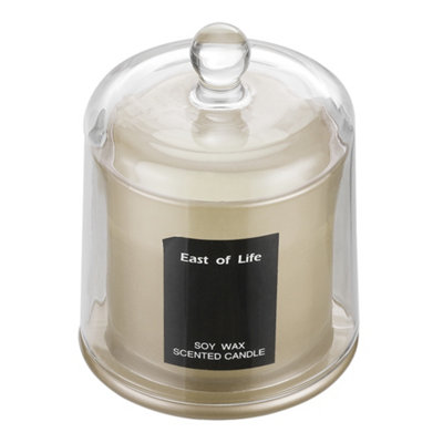 Darphe Lychee And White Tea Scented Soy Candle With Glass Dome from B&Q