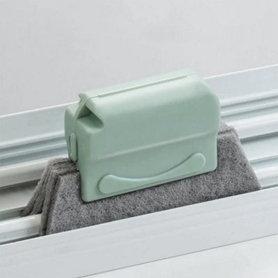 Darphe Multi-Purpose Window Groove Cleaning Brush Replaceable Sponge HeadBlue Green from B&Q