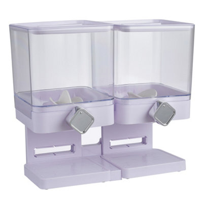 Darphe Double Cereal Dispenser With Airtight Lids Food Storage Container For Rice Nuts And Dry Food from B&Q