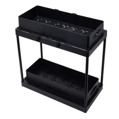 Darphe 2-Tier Sliding Under Sink OrganizerPull-Out Cabinet Storage Rack from B&Q