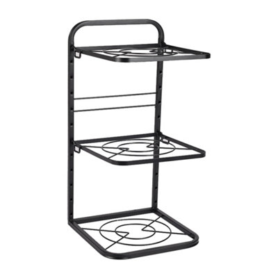 Darphe Kitchen Pot Pan Organizer Rack Adjustable Cookware Holder Stand from B&Q