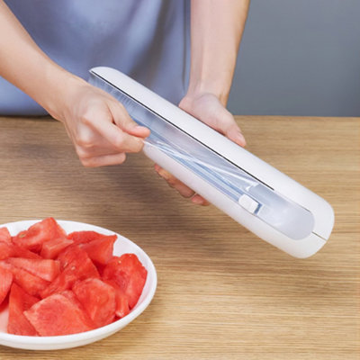 Darphe Wall-Mounted Plastic Wrap Dispenser With Cutter from B&Q