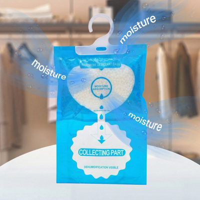 B&Q -  Wardrobe Hanging Dehumidifier Bags10-Pack