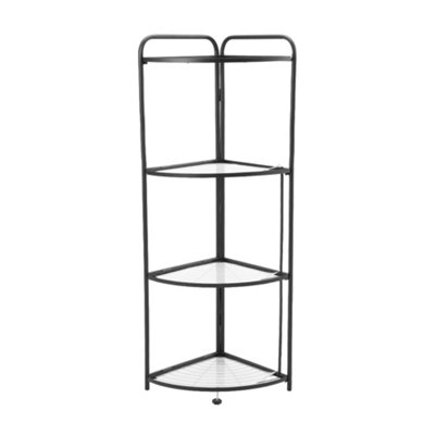 Darphe 4-Tier Foldable Corner Storage Rack 35Cm W X 120Cm H from B&Q