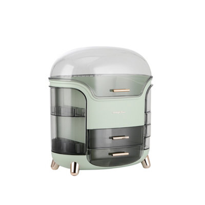 Darphe Light Green Dustproof Cosmetic Storage Organiser 34Cm(W) X 20Cm(D) X 30Cm(H) from B&Q