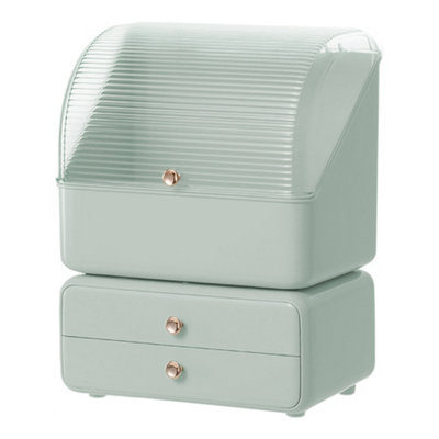 Darphe Light Green Dustproof Makeup Organizer With Drawers from B&Q