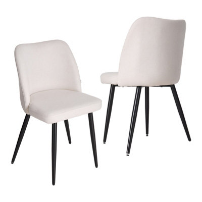 Darphe Set Of 2 Upholstered Dining Chairs 46Cm(W) X 46Cm(D) X 81Cm(H) from B&Q