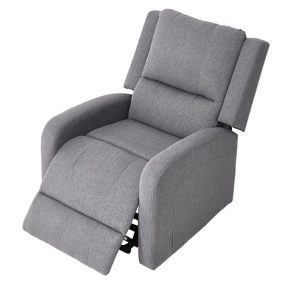 Darphe Grey Single Sofa Recliner Armchair Reclining Chair With Massage And Heat from B&Q