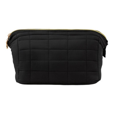 Living And Home Black Large Portable Travel Makeup Bag Cosmetic Organiser 22.5Cm (W) X 11Cm (D) X 15Cm (H)