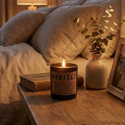 Darphe Black Glass Cup Soy Wax Scented Candle With Wooden LidLavender And Eucalyptus from B&Q