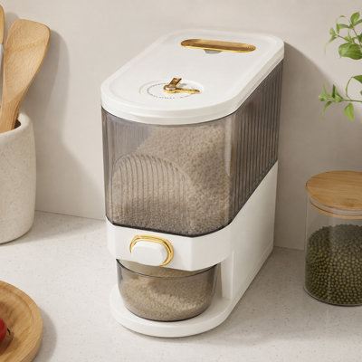 Darphe 5Kg Airtight Large Capacity Rice Dispenser from B&Q