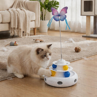 Darphe 3-In-1 Rechargeable Interactive Cat Toy For Indoor Play from B&Q