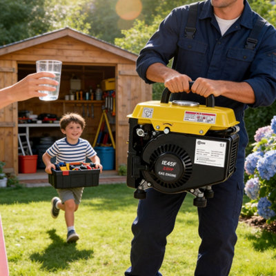 B&Q -  1200W Portable 2-Stroke Petrol Inverter Generator