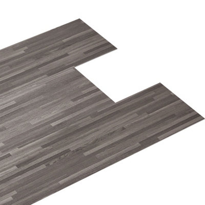 Darphe 36 Pieces Natural Wood Grain Effect Peel And Stick Flooring Tiles 91.5Cm Width X 15.2Cm Depth from B&Q