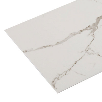 Darphe Self Adhesive Marble Design Waterproof Wall Tiles For Living Space 10 Pack 60Cm Length X 30Cm Width from B&Q