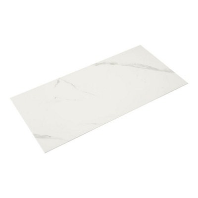 Darphe Peel And Stick Waterproof Marble Effect Tiles 10 Pieces For Effortless Style 60Cm Length X 30Cm Width from B&Q