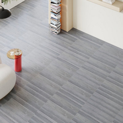 Darphe Wood Grain Effect Uv Coating Pvc Peel And Stick Flooring36 Pieces from B&Q