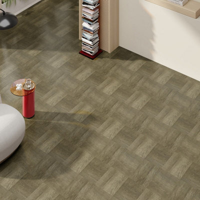 Darphe 30 Pieces Self Adhesive Pvc Parquet Flooring Tiles Set from B&Q