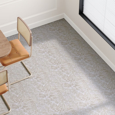 Darphe 30 Pieces Self Adhesive Pvc Flooring Tiles Set from B&Q