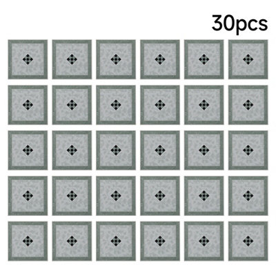 Darphe 30 Pieces Self Adhesive Pvc Flooring Tiles Set from B&Q