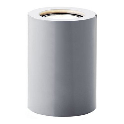 Happy Homewares Small And Contemporary Grey Gloss Led Table/floor Lamp Uplighter from B&Q