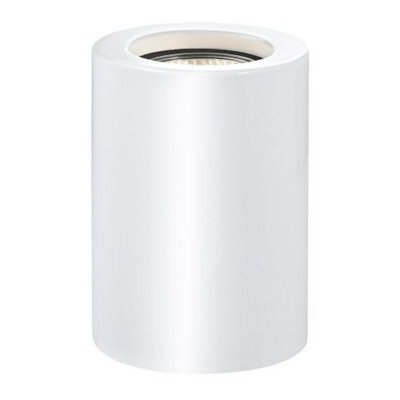 Happy Homewares Small And Contemporary White Gloss Led Table/floor Lamp Uplighter from B&Q