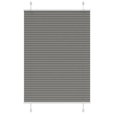 Berkfield Pleated Blind Anthracite 85X150 Cm Fabric Width 84.4 Cm Polyester from B&Q