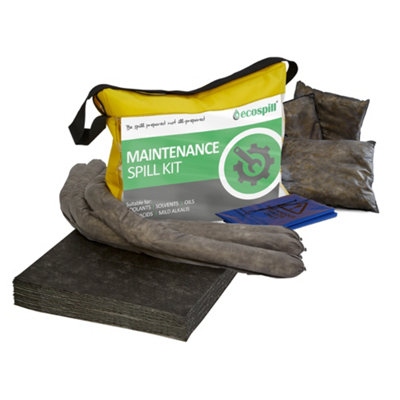 Ecospill M1280050 50L Maintenance Spill Response Kit Vinyl Holdall from B&Q