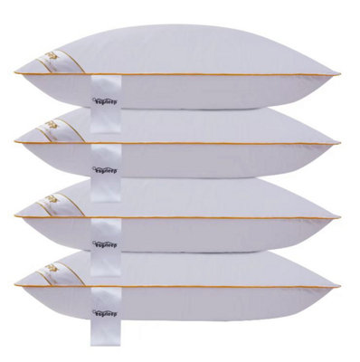B&Q -  Luxury Goose Feather And Down PillowSet Of 4